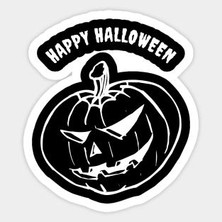 Happy Halloween Pumpkin Sticker